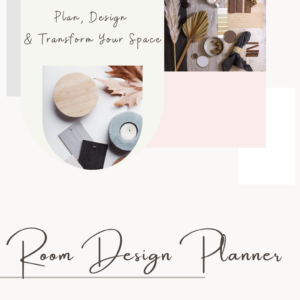 Cover page to a digital room design planner