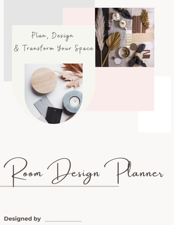 Cover page to a digital room design planner