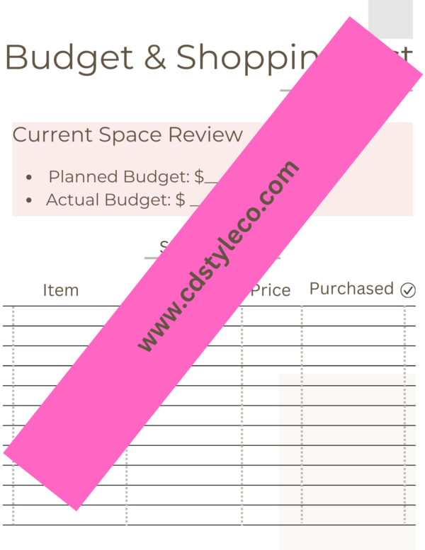 Printable Room Design Planner - Image 3